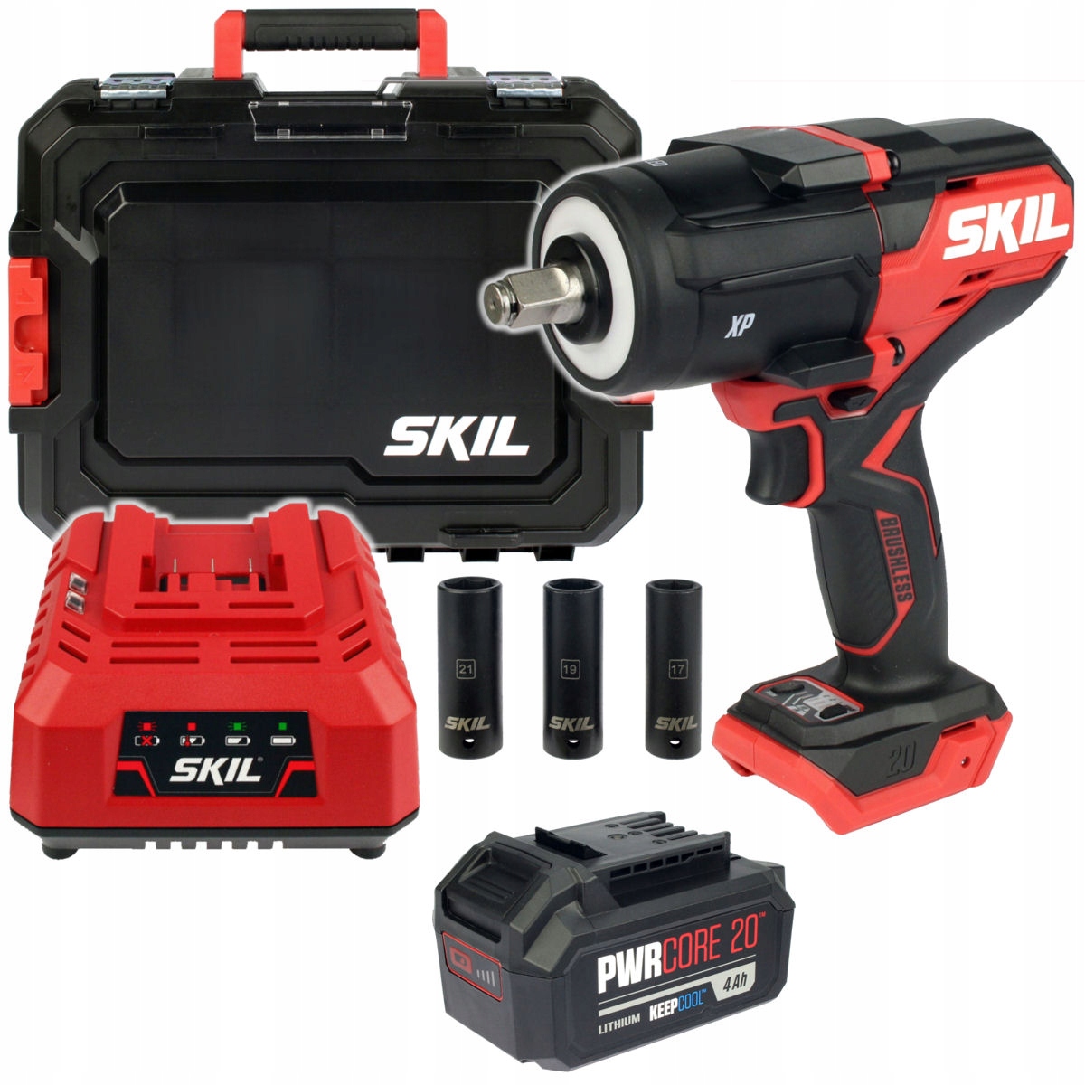 KLUCZ UDAROWY 1/2" 20V 700Nm 3285 SKIL XP 1x4,0Ah + 3 NASADKI + WALIZKA