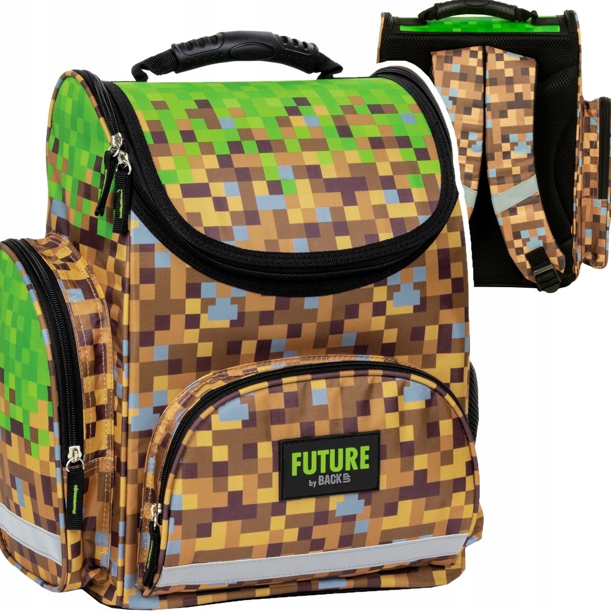 Tornister szkolny ergonomiczny Game dla fana gry Minecraft BackUP