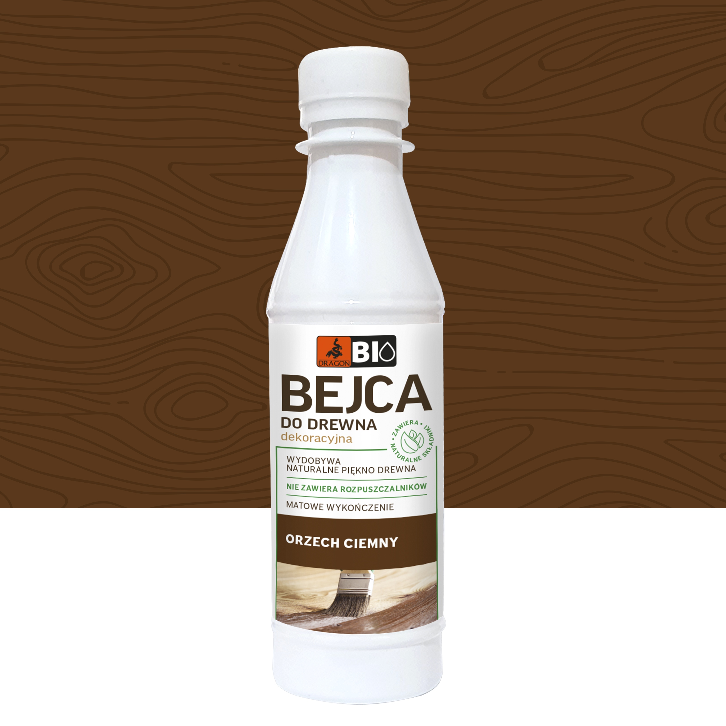 

Bejca dekoracyjna do drewna Orzech Ciemny Dragon