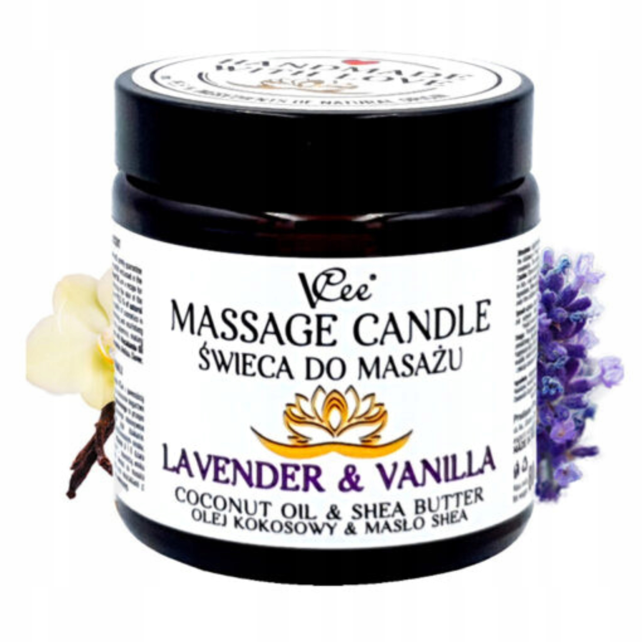 

Świeca do masażu ciała Lavender & Vanilla VCee
