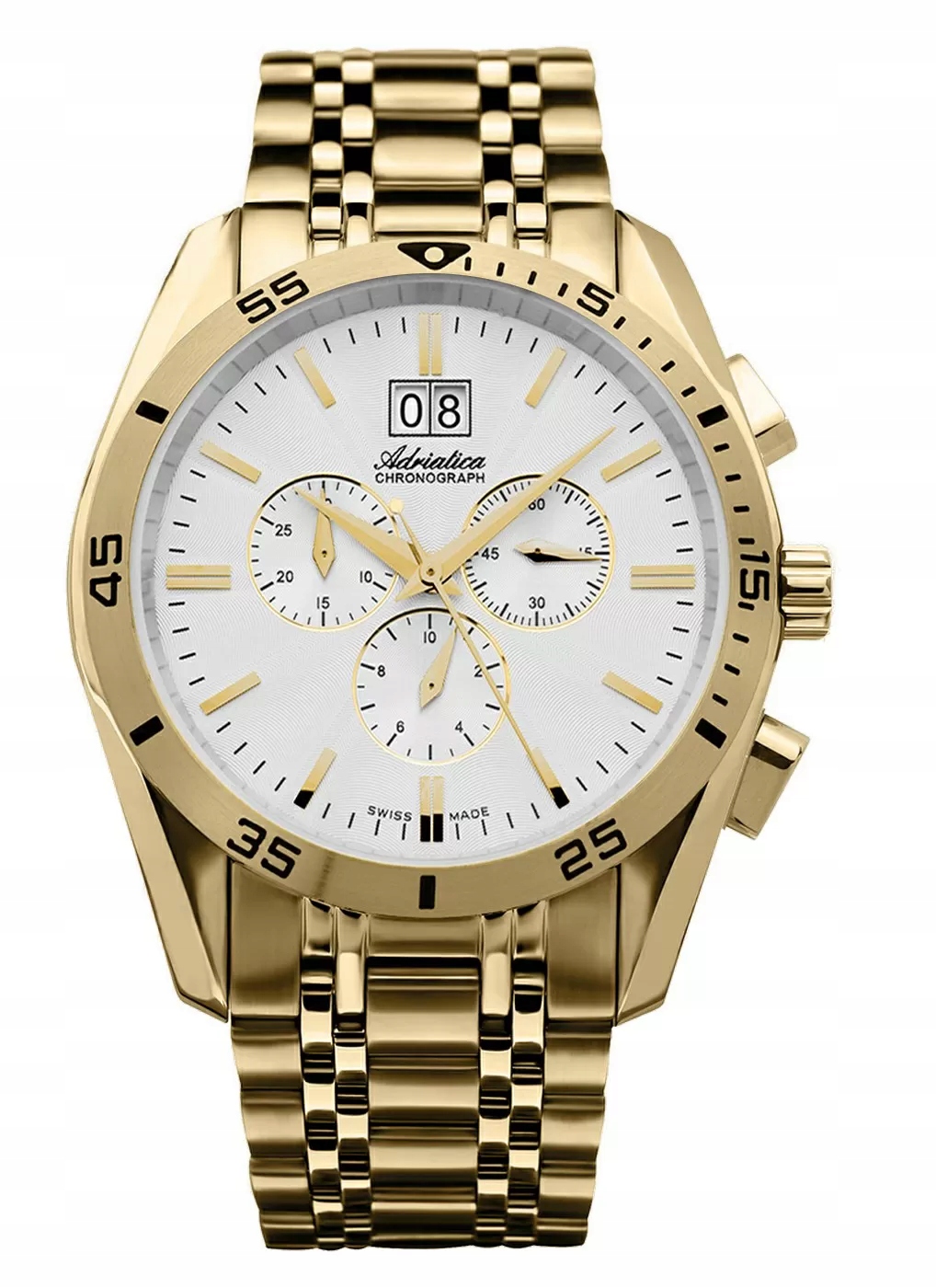 Pánské Hodinky Adriatica na náramku A8202.1113CH Chronograf Swiss Made