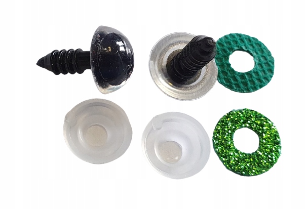 OC110 Oczy Do Zabawek Bezpieczne zielone 12mm 4szt