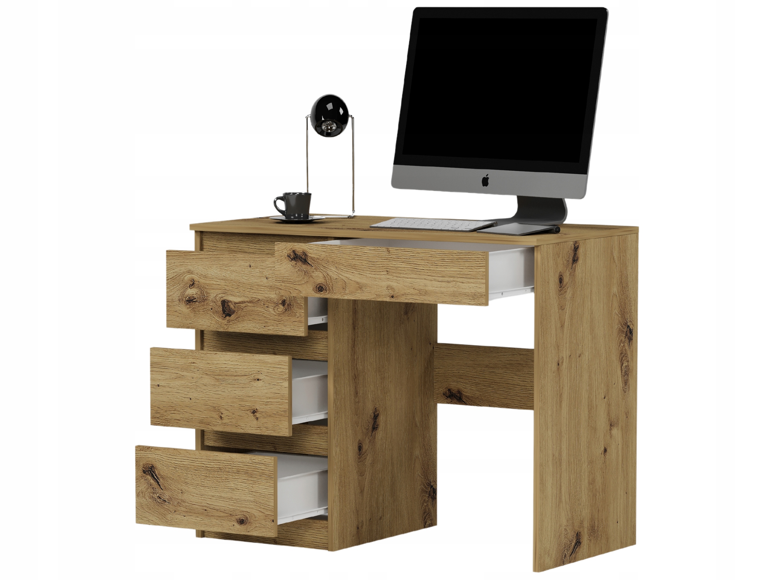 Meble Biurko komputerowe stolik 96cm artisan N34L lewe