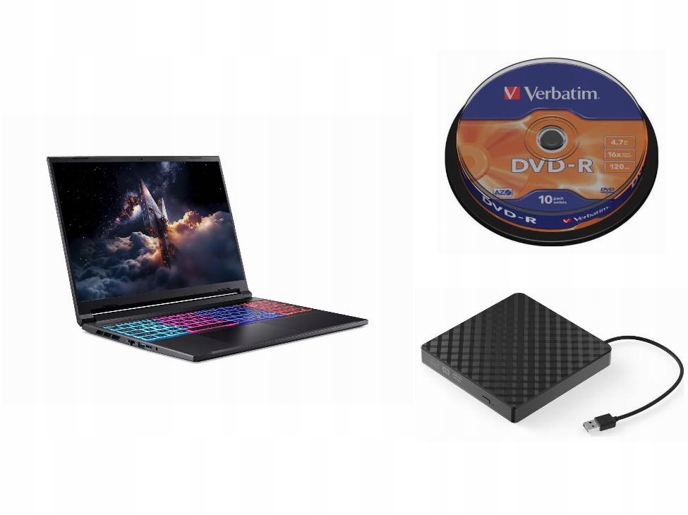 Laptop Acer Windows 11 Pro Intel Core 9 Zewnętrzny Napęd DVD 10 Płyt