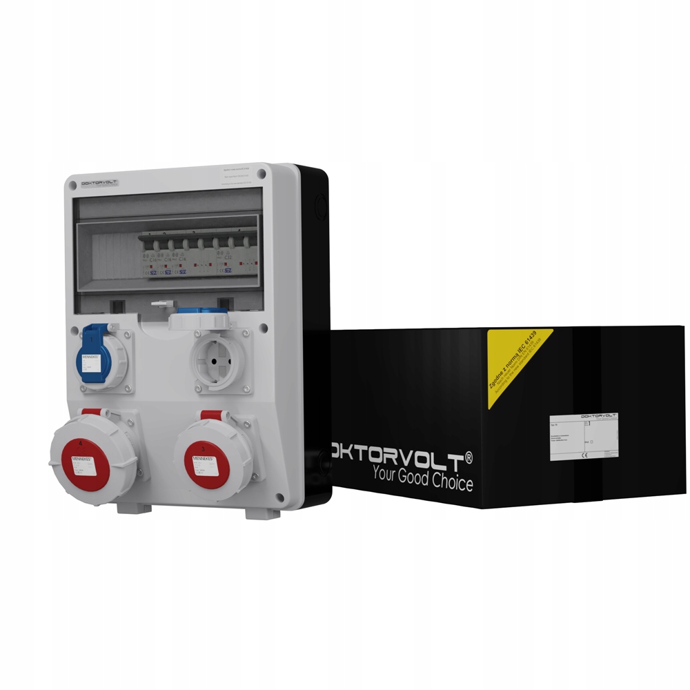 Staveništní rozvaděč IP65 Schuko Doktorvolt DV-6046-D