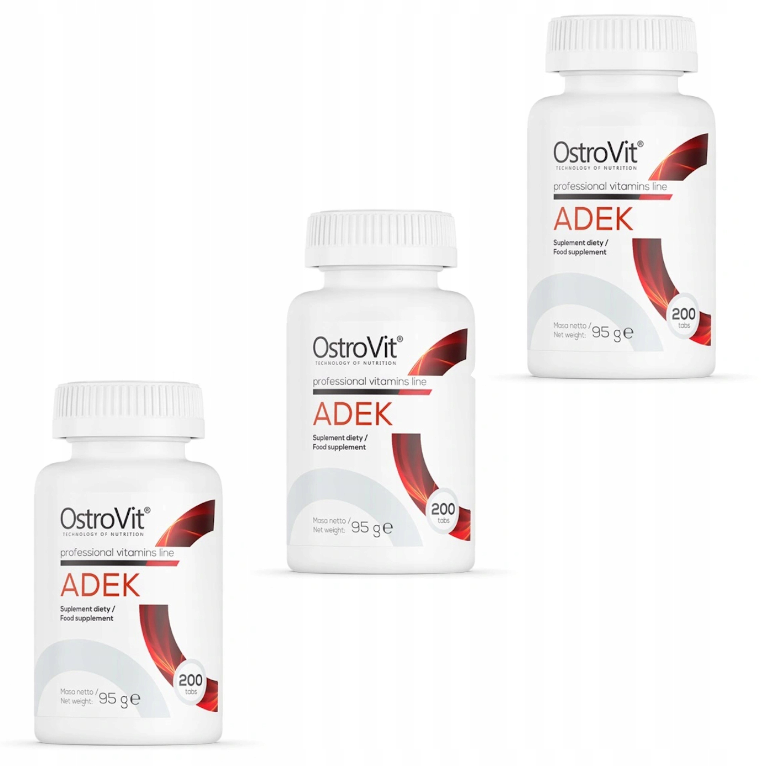 

Ostrovit 3X Adek 600t. Witamina A D E K Duża Dawka