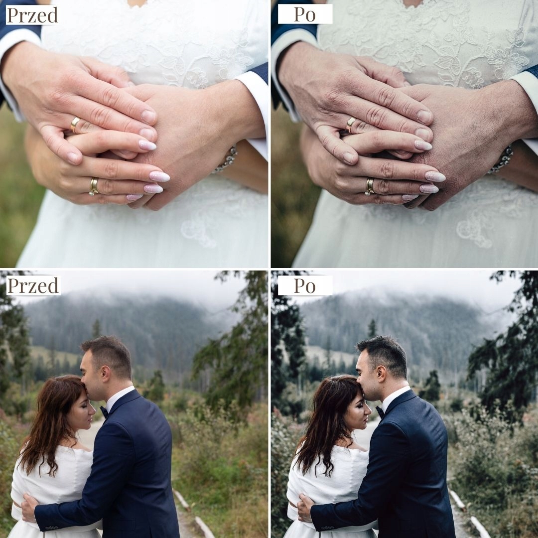 Lightroom Presety Filtry Sesja Ślubna - 10 sztuk Model XMP