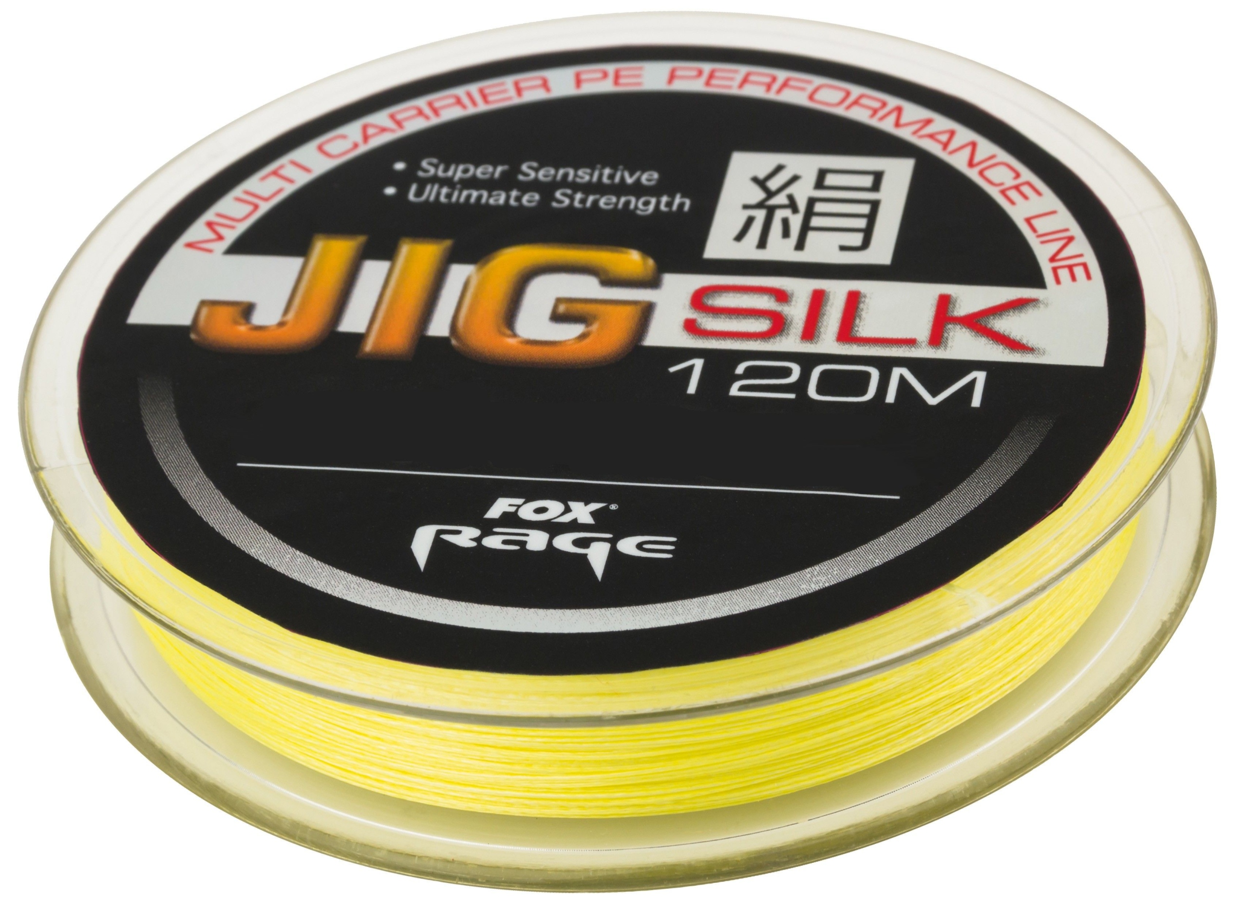 Plecionka Fox Rage 0,25mm/120m Jig Silk żółta fluo