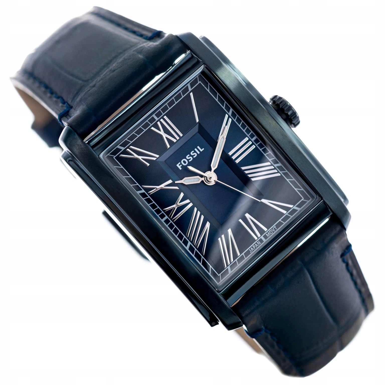 Pánské Hodinky Fossil FS6170 Carraway, Tmavě Modré, Elegantní Na Řemínku
