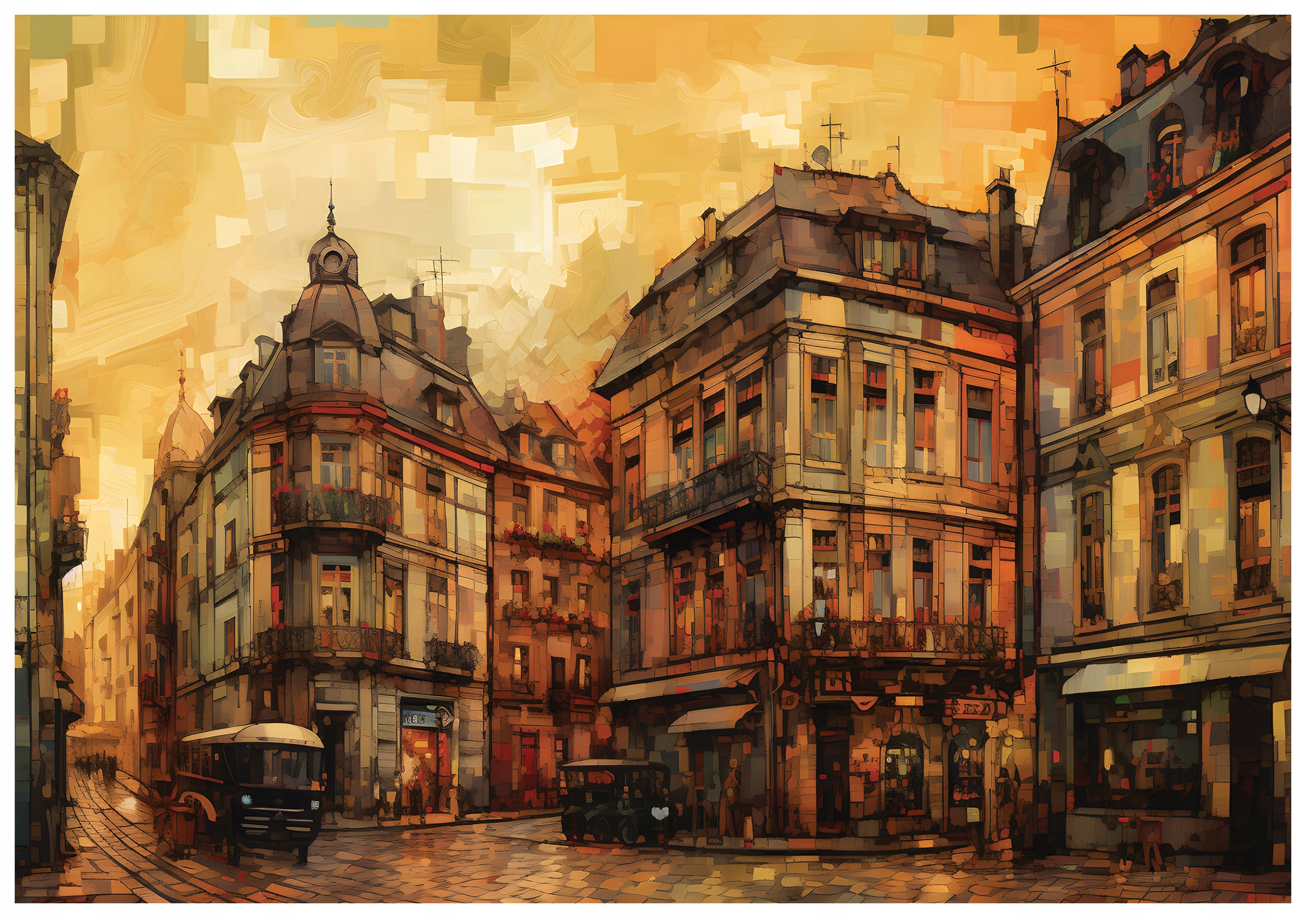 Vliesová fototapeta Město Architektura Bruk a nebe 400x280 lepidlo