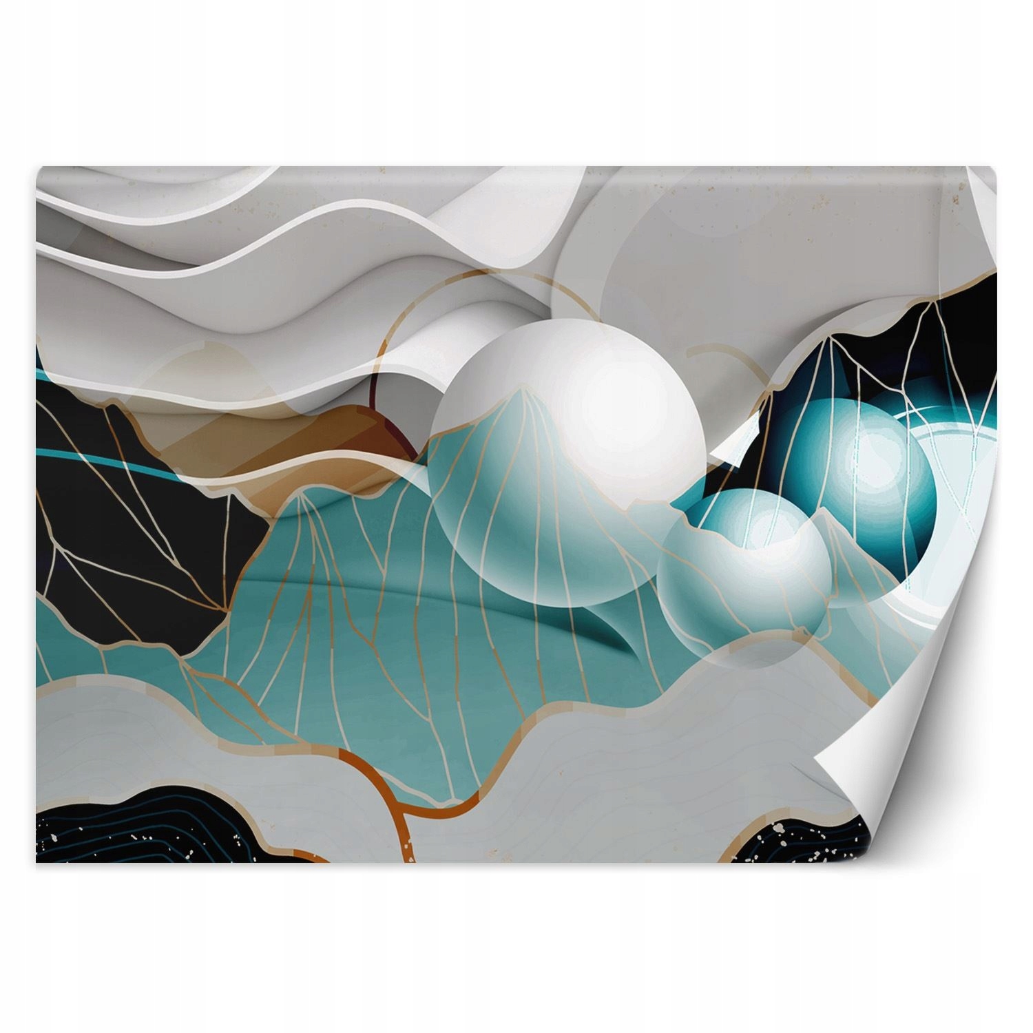 Fototapeta, Abstrakcia s 3D guľami 400x280