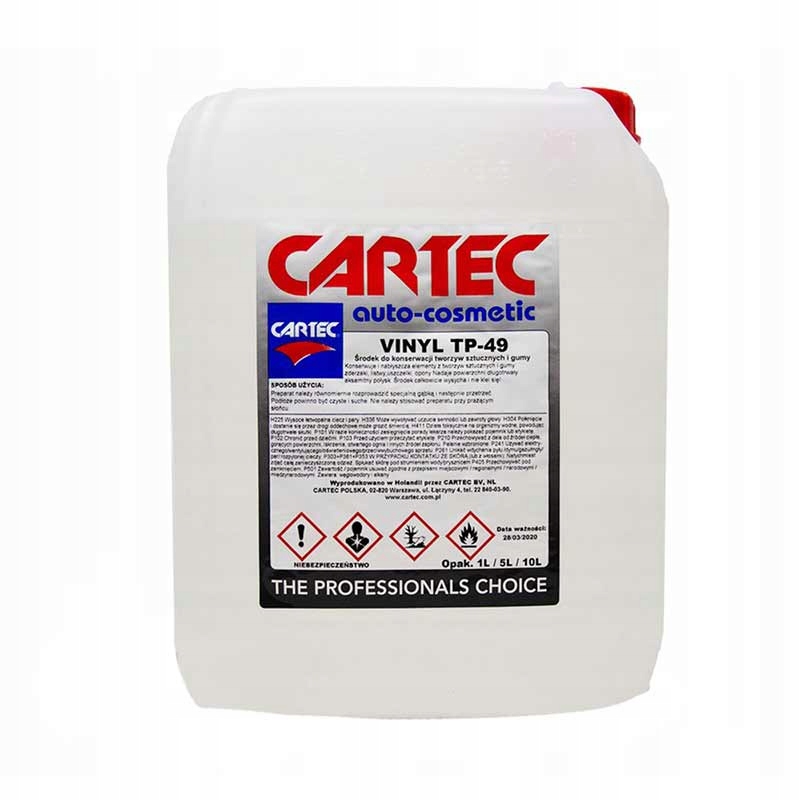

Cartec Vinyl TP-49 5L Nabłyszczacz Gumy Plastiku