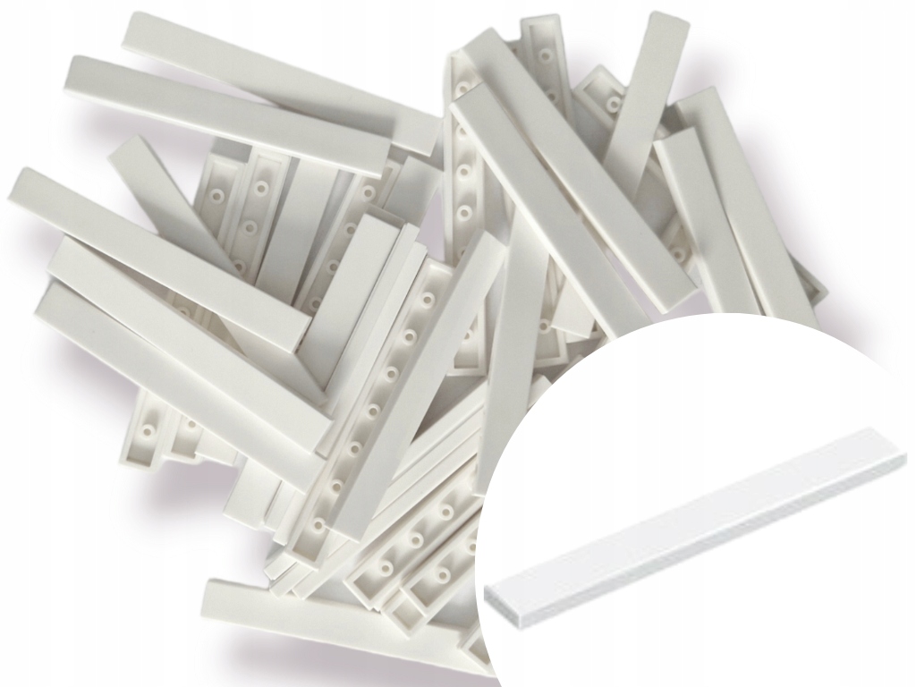 

Lego 4162 Tile Płytka 1x8 Biały White 10 szt