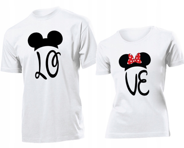 

Koszulki dla par Love Walentynki Komplet XL