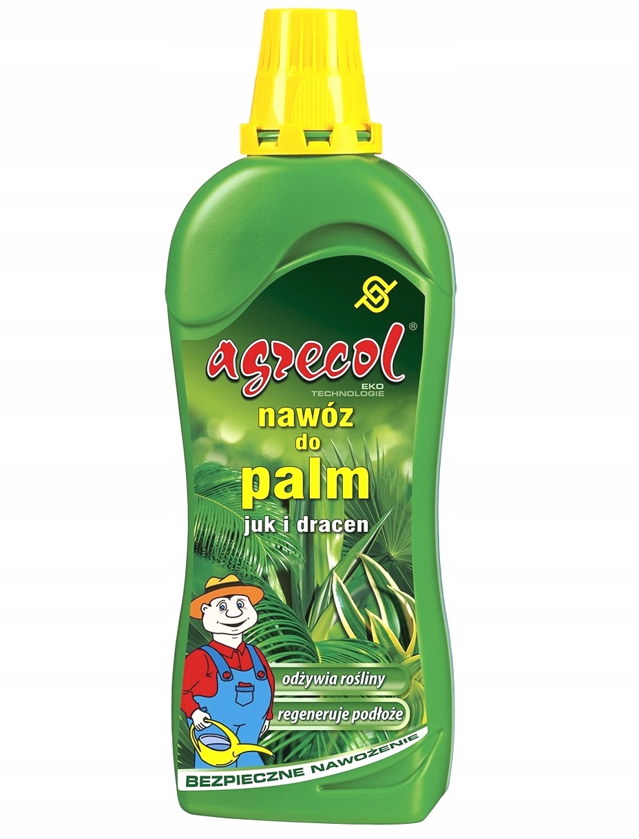 NAWÓZ AGRECOL PŁYN KONCENTRAT DO JUK PALM DRACEN ROŚLIN ZIELONYCH 750ML