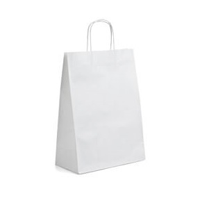 

Torby Białe Papier 33x16x38 rolowany uchwyt x 25