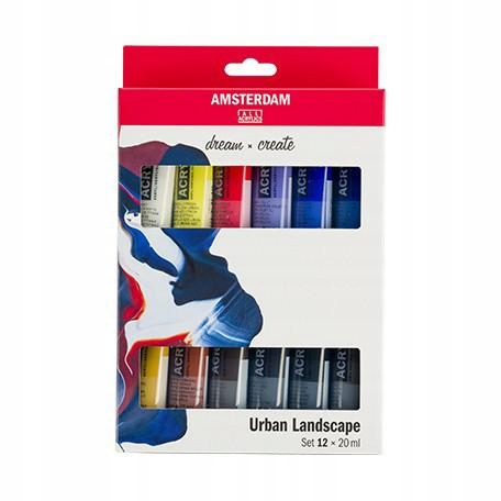 Akrylové barvy 12x20ml Urban Landscape Amsterdam Talens