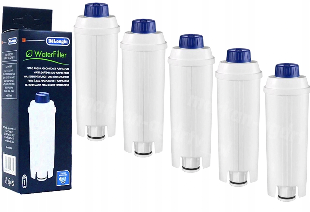 

5 X Filtr Wody DeLonghi SER3017 Ecam DLSC002 Oryg