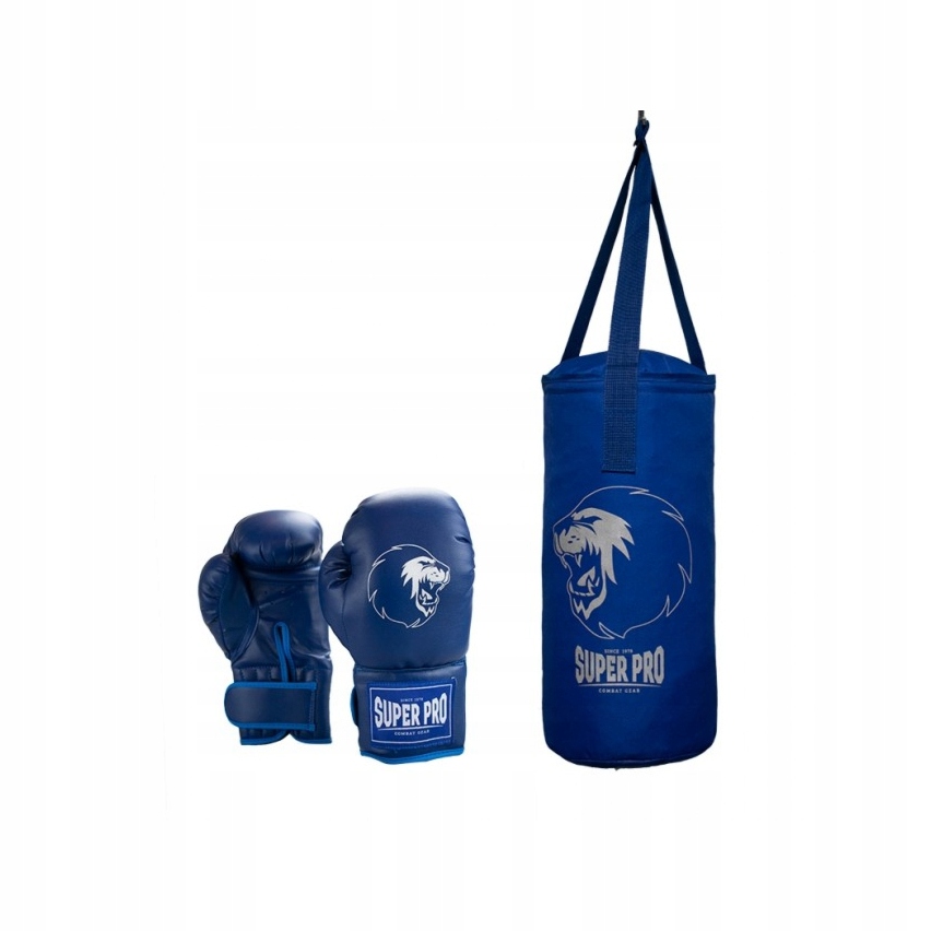 Dziecięcy zestaw worek treningowych Pro Combat Gear niebieski