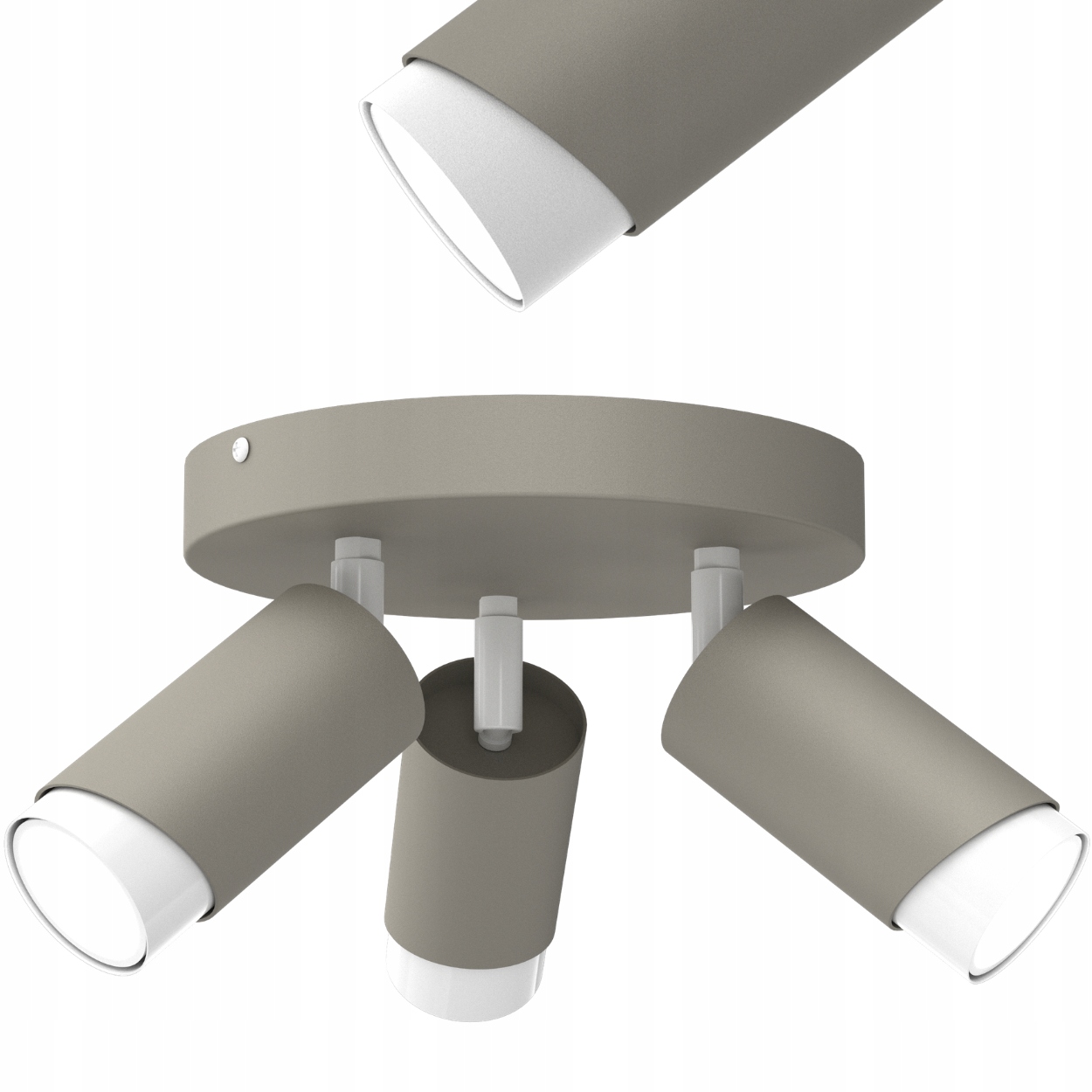 Stropní Svítidlo Reflektor Spot Tmavý Kašmír Nastavitelná Led GU10 Polsko