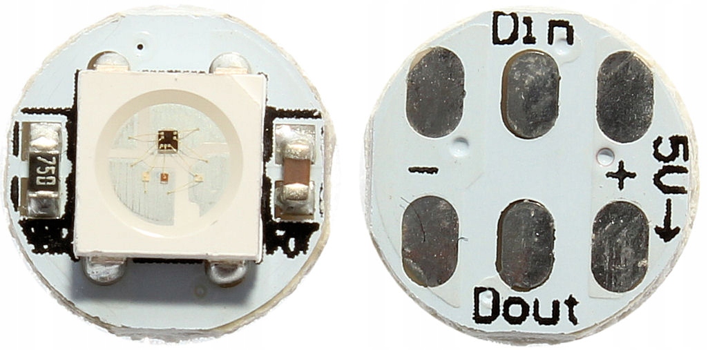 

Dioda Rgb WS2812 B z Radiatorem Arduino NeoPixel