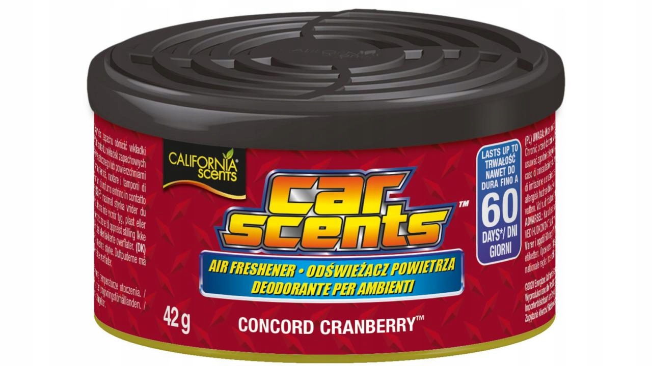 california scents auto lufterfrischer concord cranberry concord cranberry