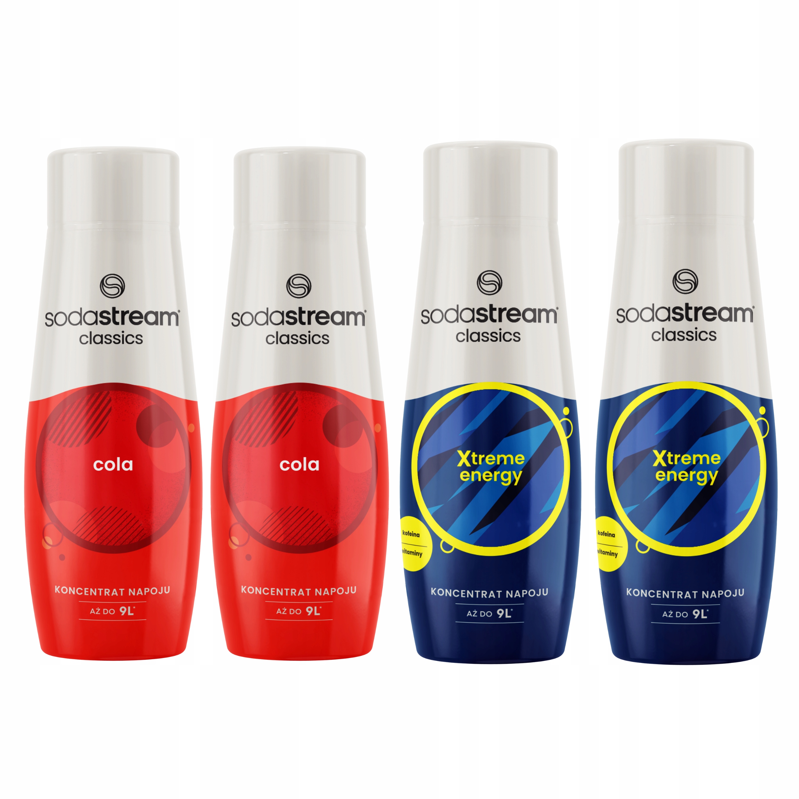 Levně 4 sirupy SodaStream 2x Cola+Energy pro ředění v perlivé vodě