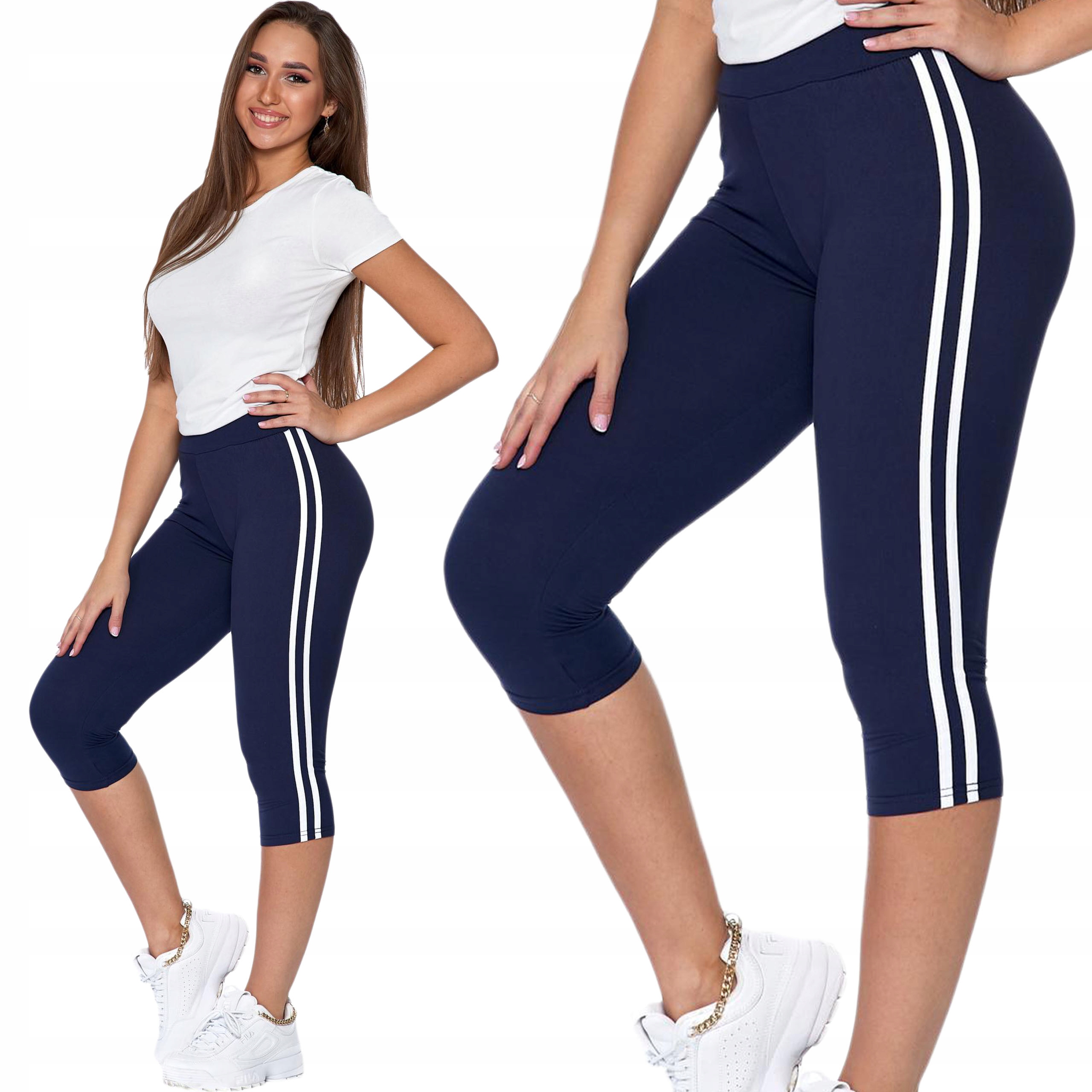 

Moraj Legginsy 3/4 z Lampasem 1100-016 Granat L/XL