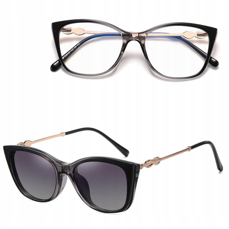 2v1 Brýle Clip-on Zerovky obroučky Počítače Sluneční Clona