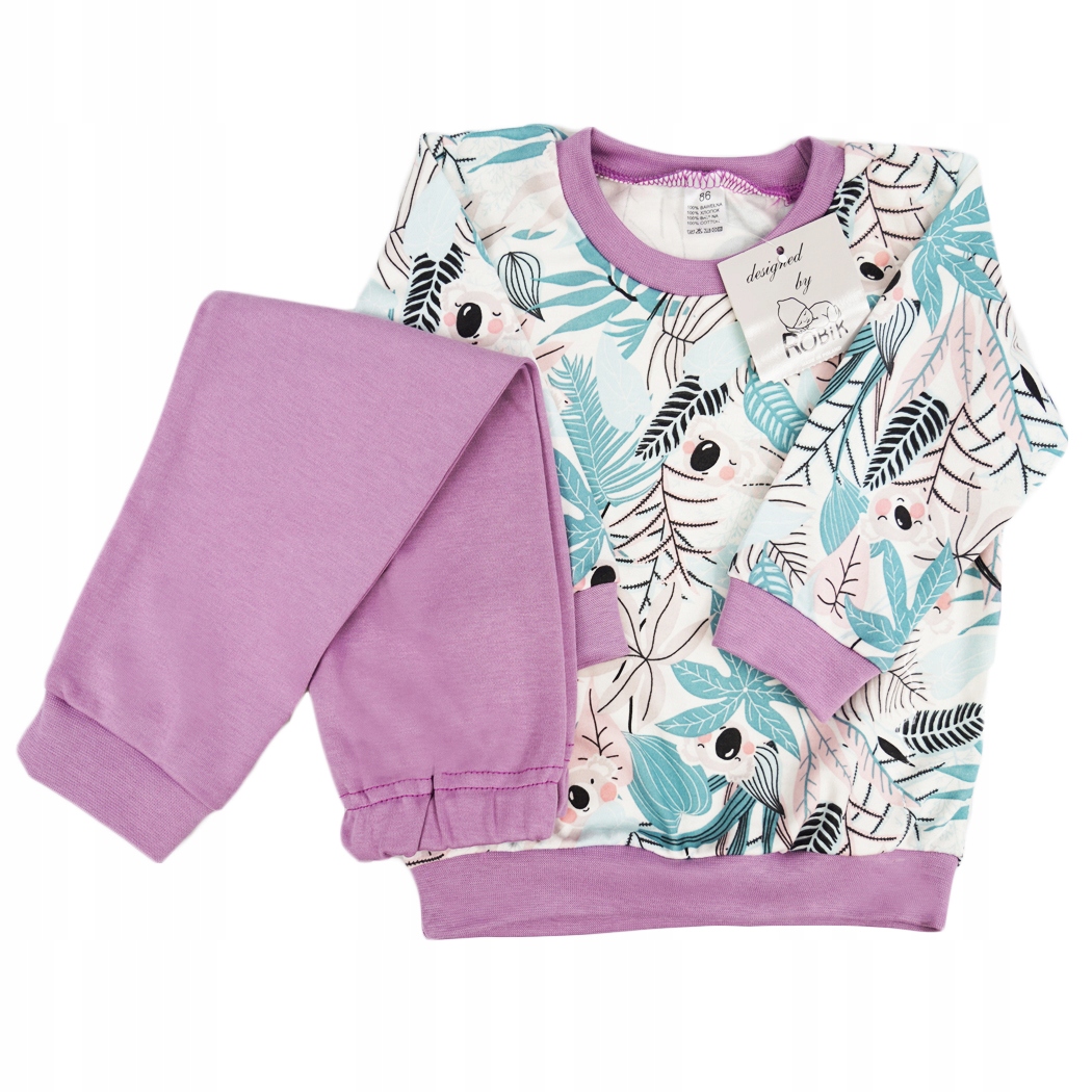 

Piżama misie koala długi rękaw r.122 wrzosowy 377