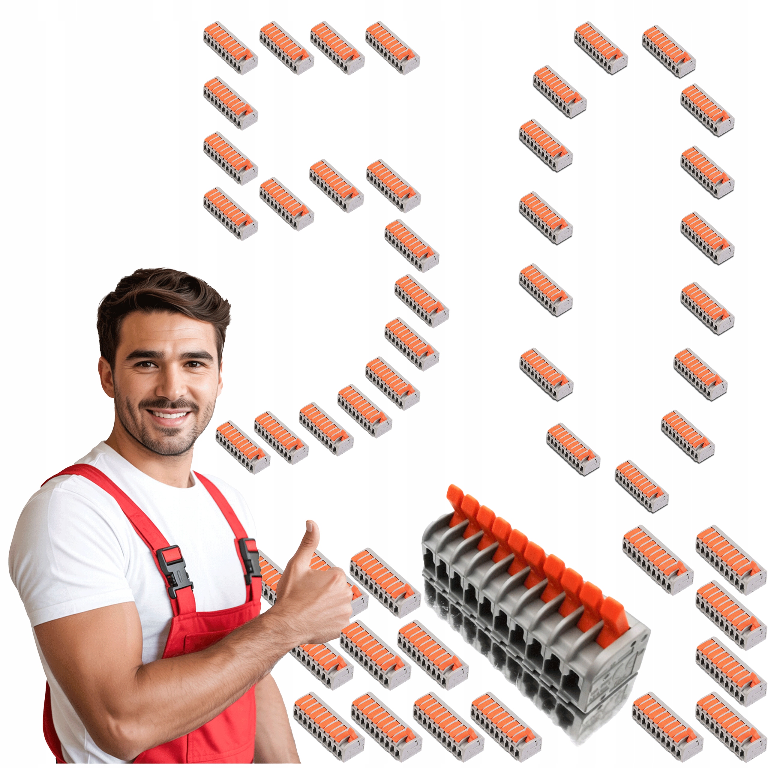 Rychlospojka Kabelová Safe 50 ks Rychlospojka 10 x Svorka drát lanko kabel