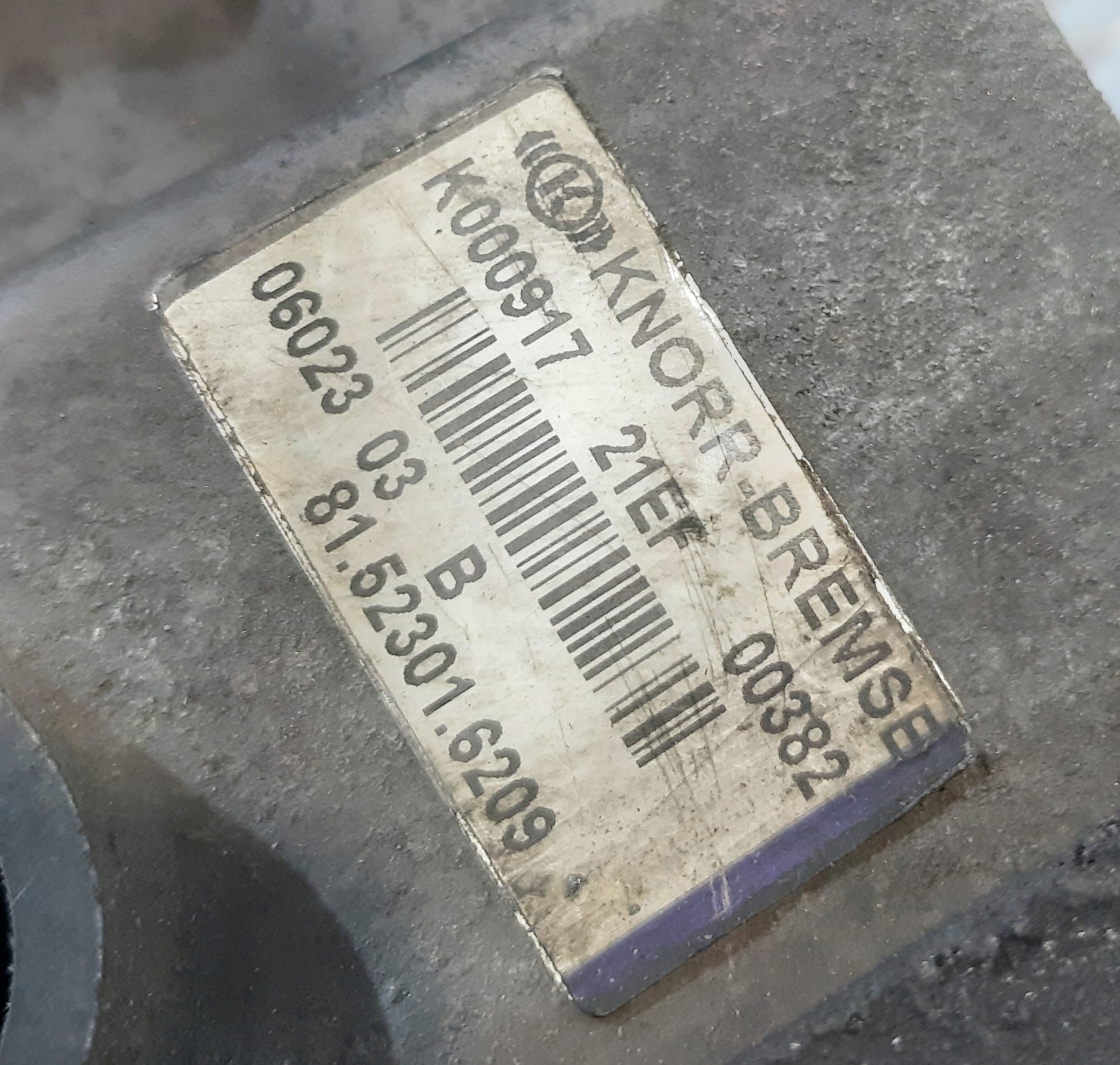 MAN Sensor Brems- EBS KNORR BREMSE K000917 81523016209