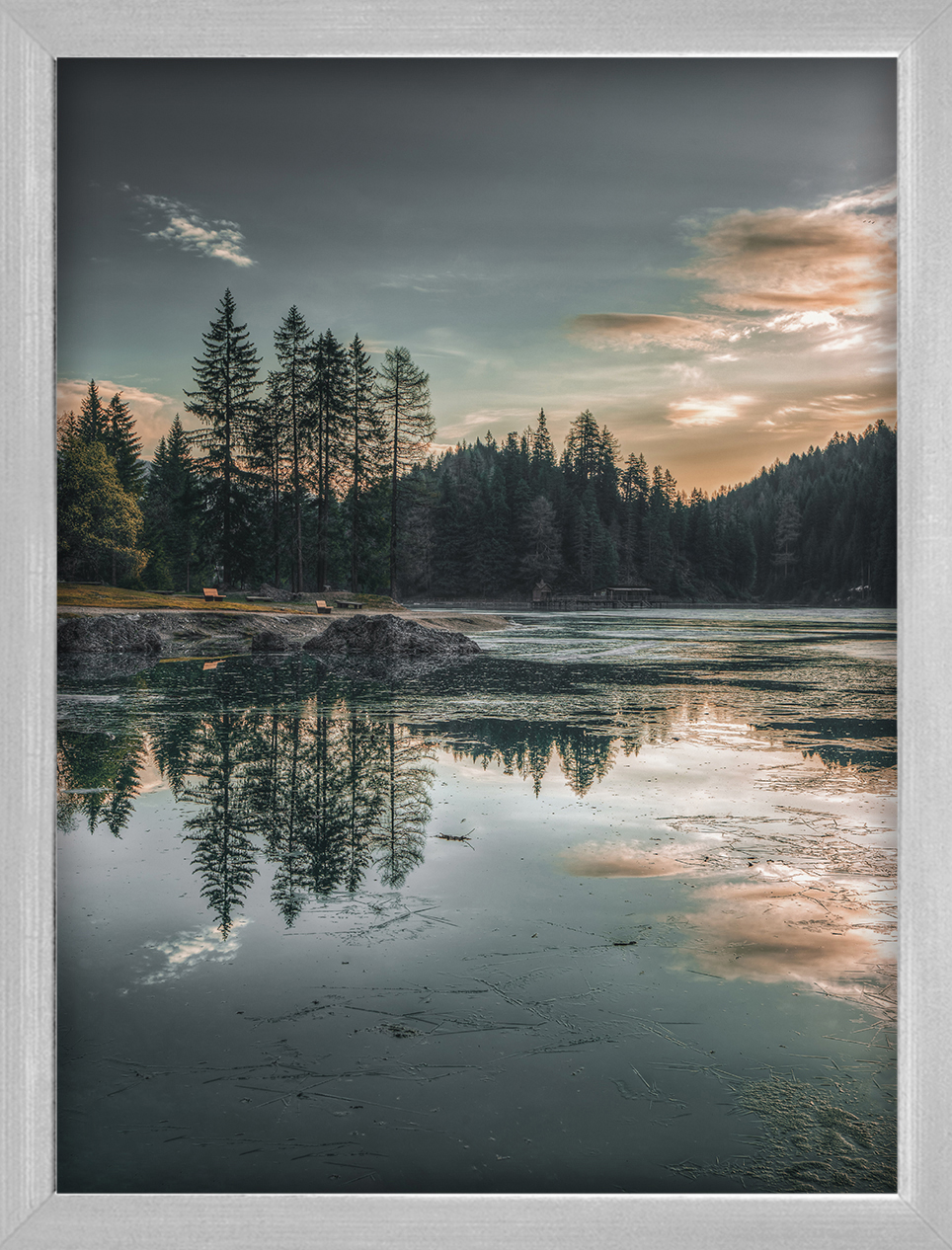 

Rama Na Zdjęcia Srebrna 18x24 CM Foto Ramka