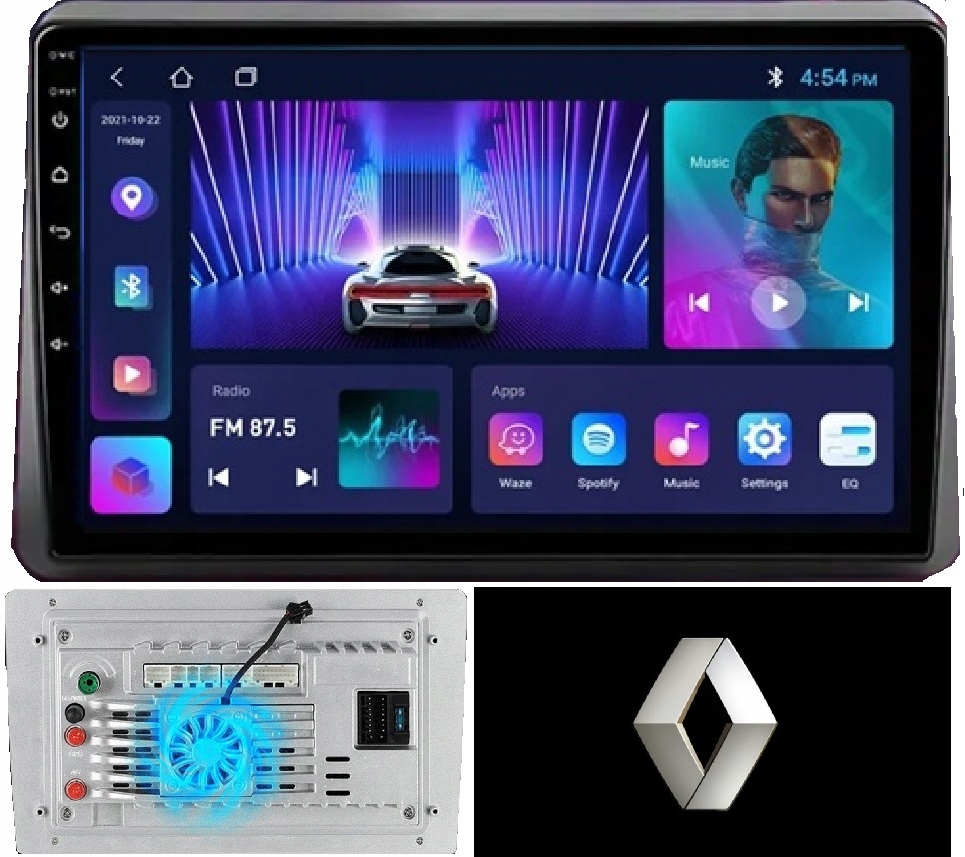 Radio Nawigacja Android Renault Master 2019-2024 Kamera+wentylator 2/64GB