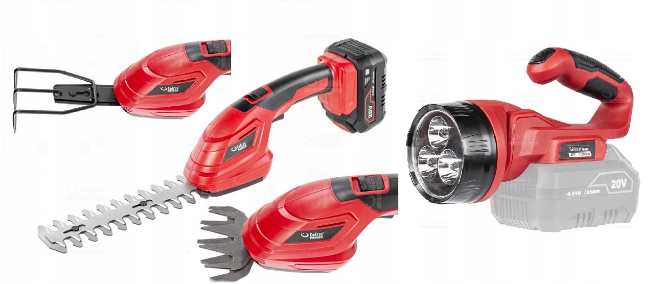 

Nożyce akumulatorowe pazurki do ziemi trawy