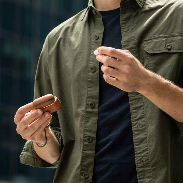 UNIQ etui Terra AirPods Pro 2 gen. Genuine Leather niebieski/space blue Model Terra