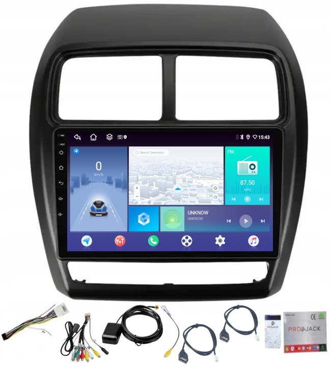 Rádio Navigace Carplay Android Mitsubishi Asx 2016-2022 4GB 64GB Sim