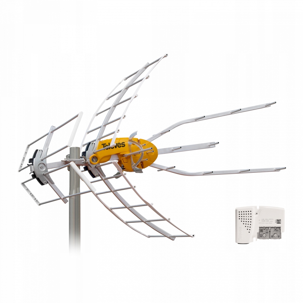 Najmocniejsza Antena Dvb-t Televes Elipse MIX Mux 8 inteligentna zasilacz