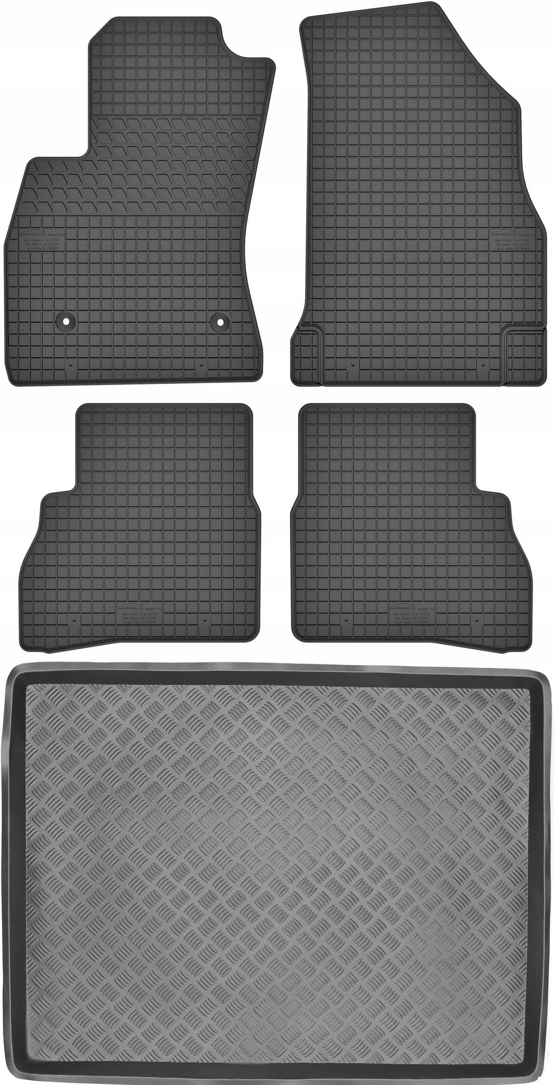 

Fiat Doblo II Van 2015- Dywaniki mata