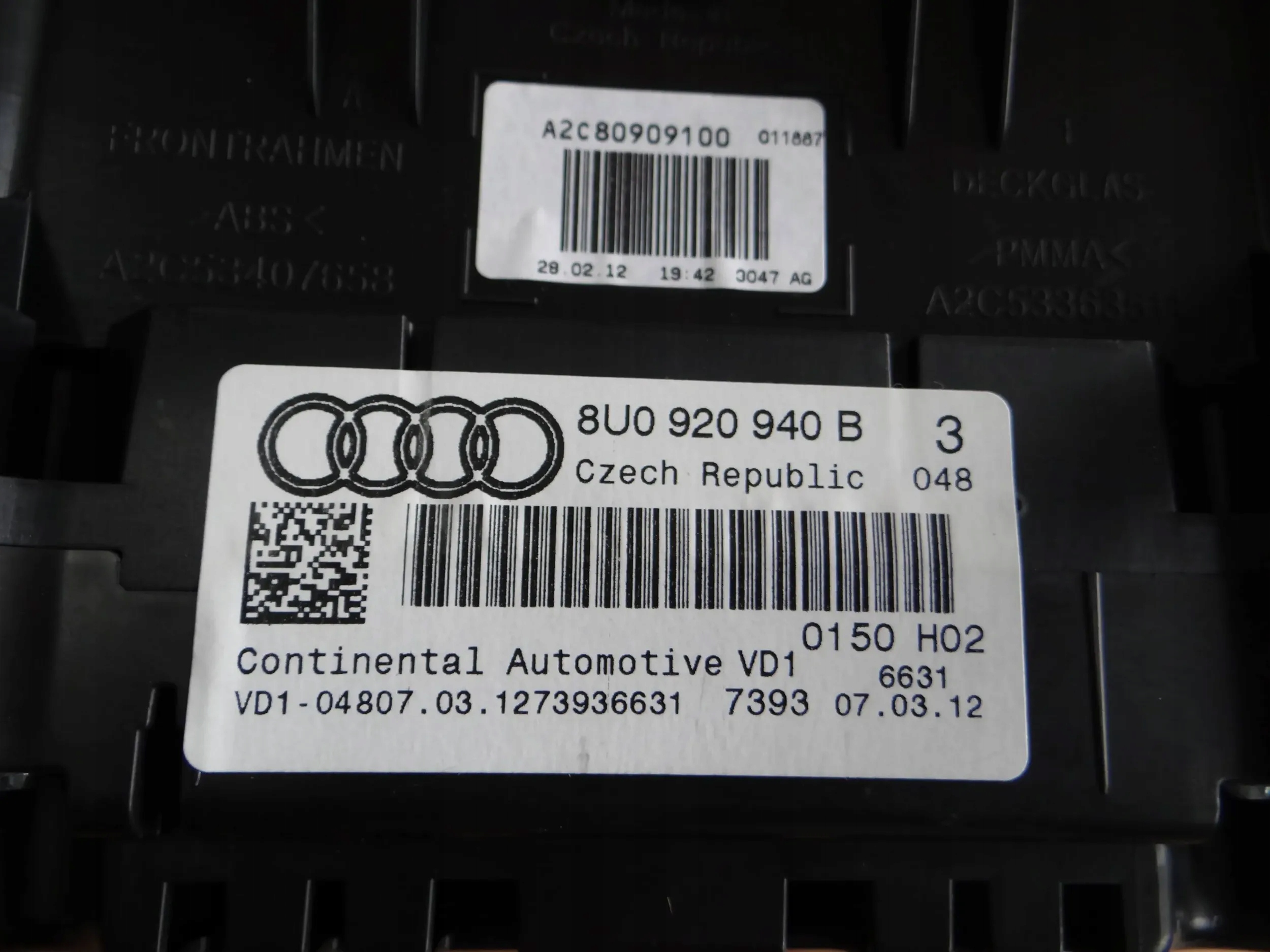 Audi Q3 8U0920940B Screen Kombiinstrument Tacho - Thumbnail 5