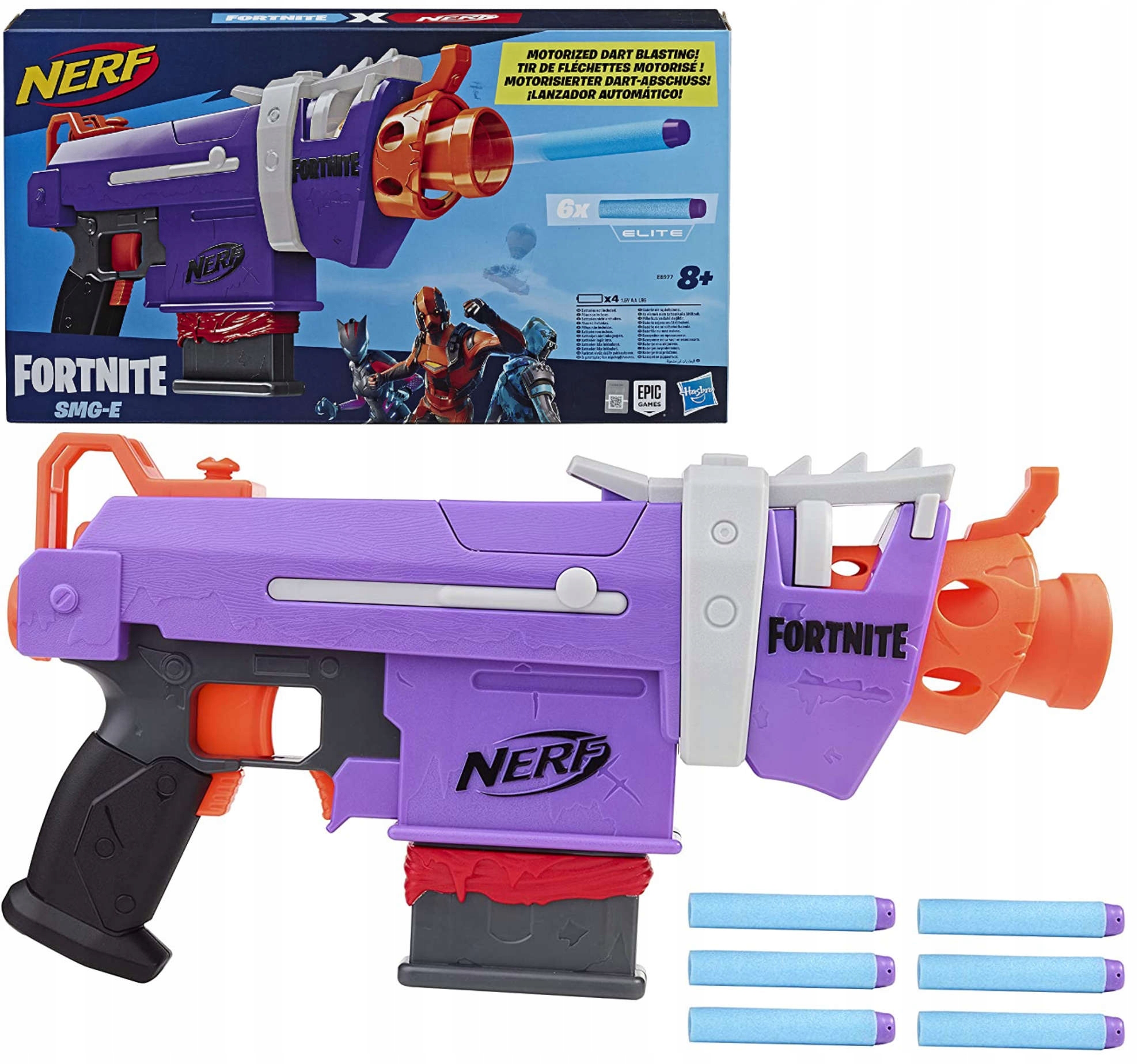 

Nefr Fortnite Wyrzutnia Smg-e + 6 Strzałek Blaster