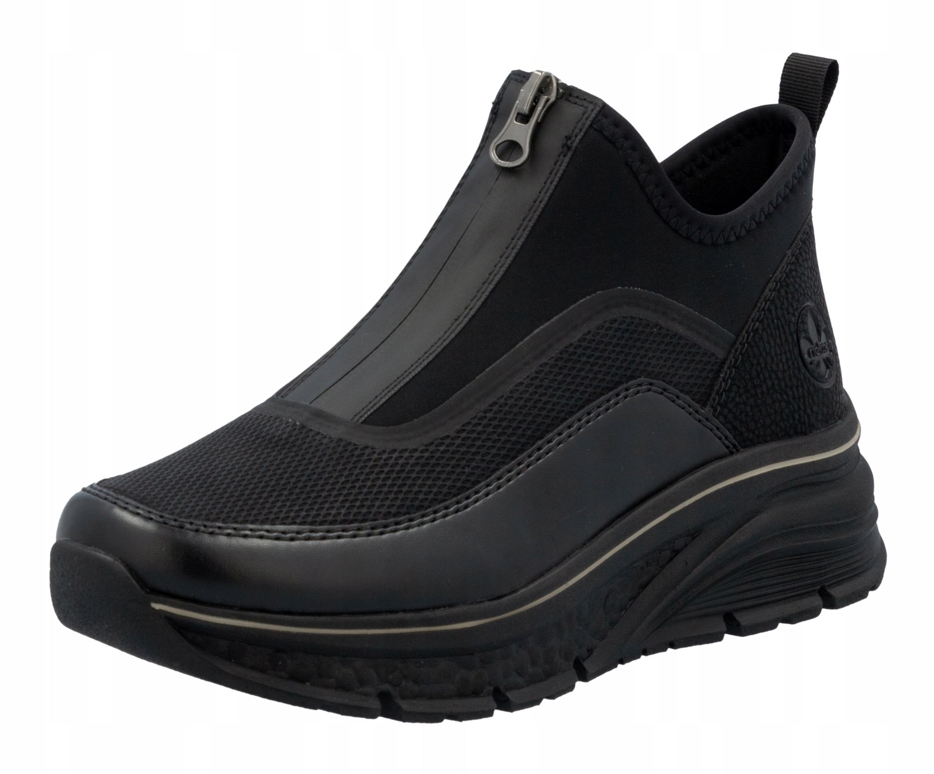 Rieker 48053-00 vel.37 černé kotníkové boty polobotky tenisky