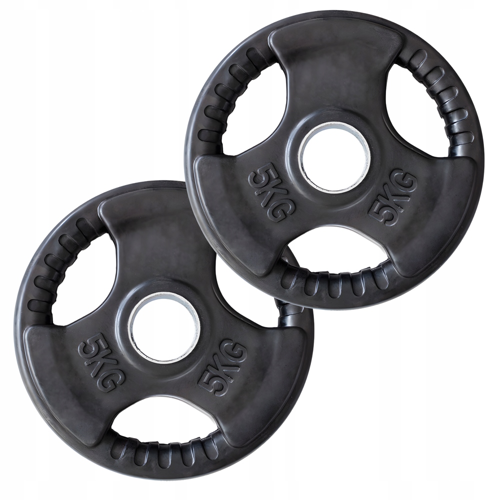 Olympijské talíře s pogumovaným litinovým závažím pro Osa činku 2x5 kg Hms