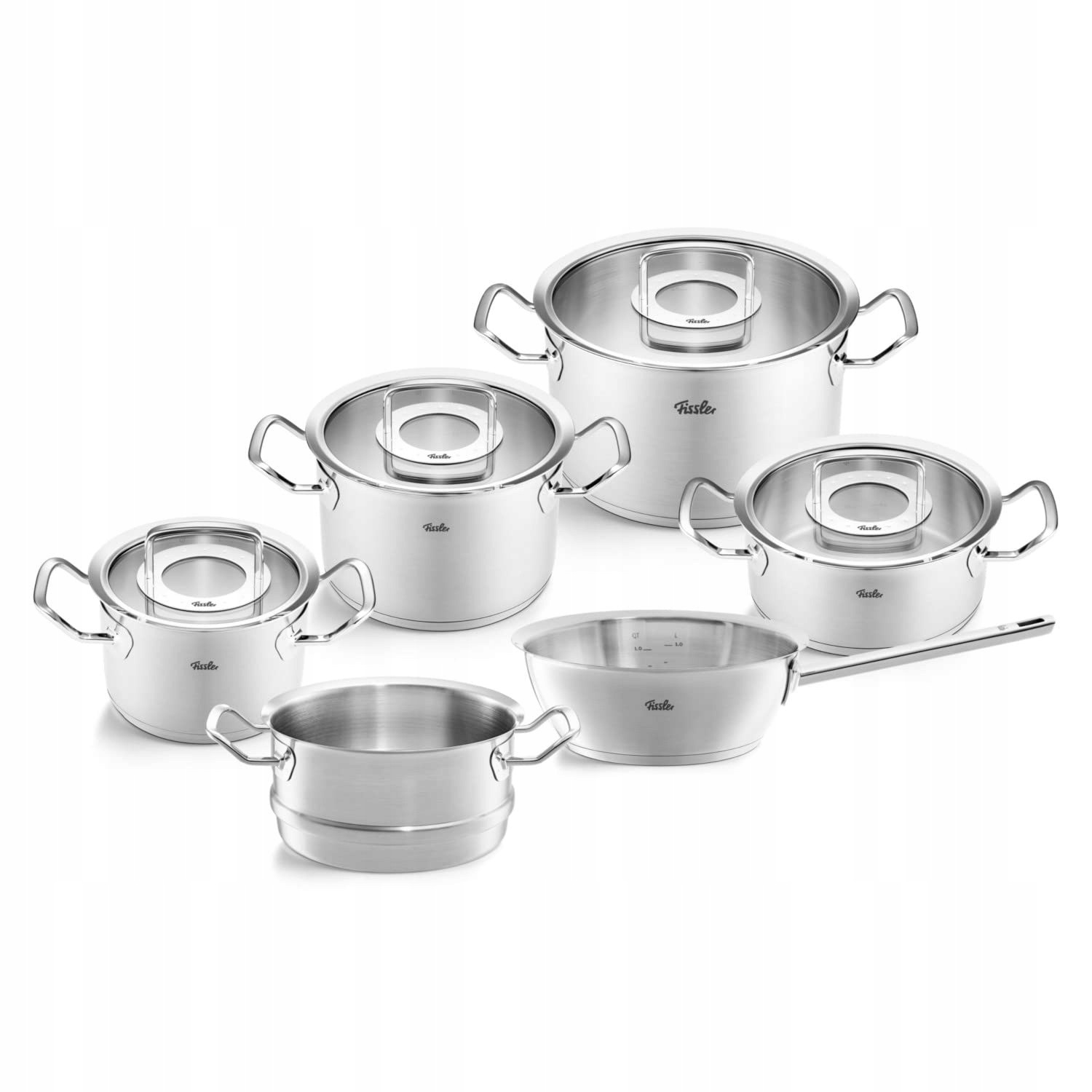 Fissler 6-dielna súprava hrncov z nehrdzavejúcej ocele