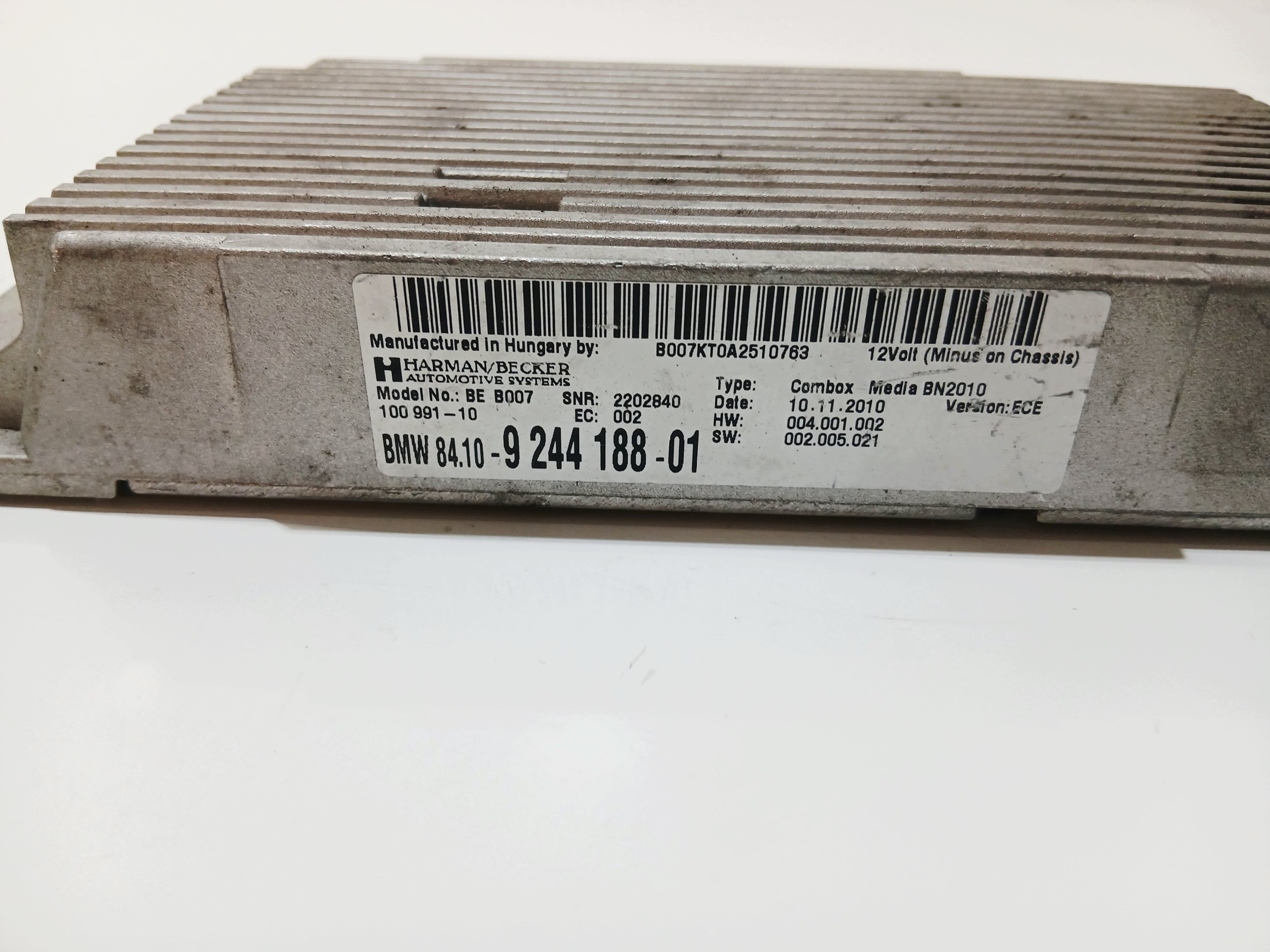 module control unit BLUETOOTH BMW F10 F11 9244188