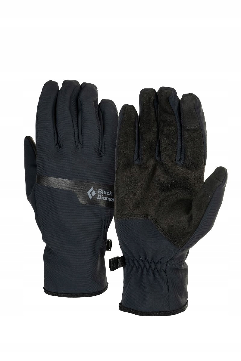 Black Diamond Rękawice trekkingowe Everyday Softshell czarne l