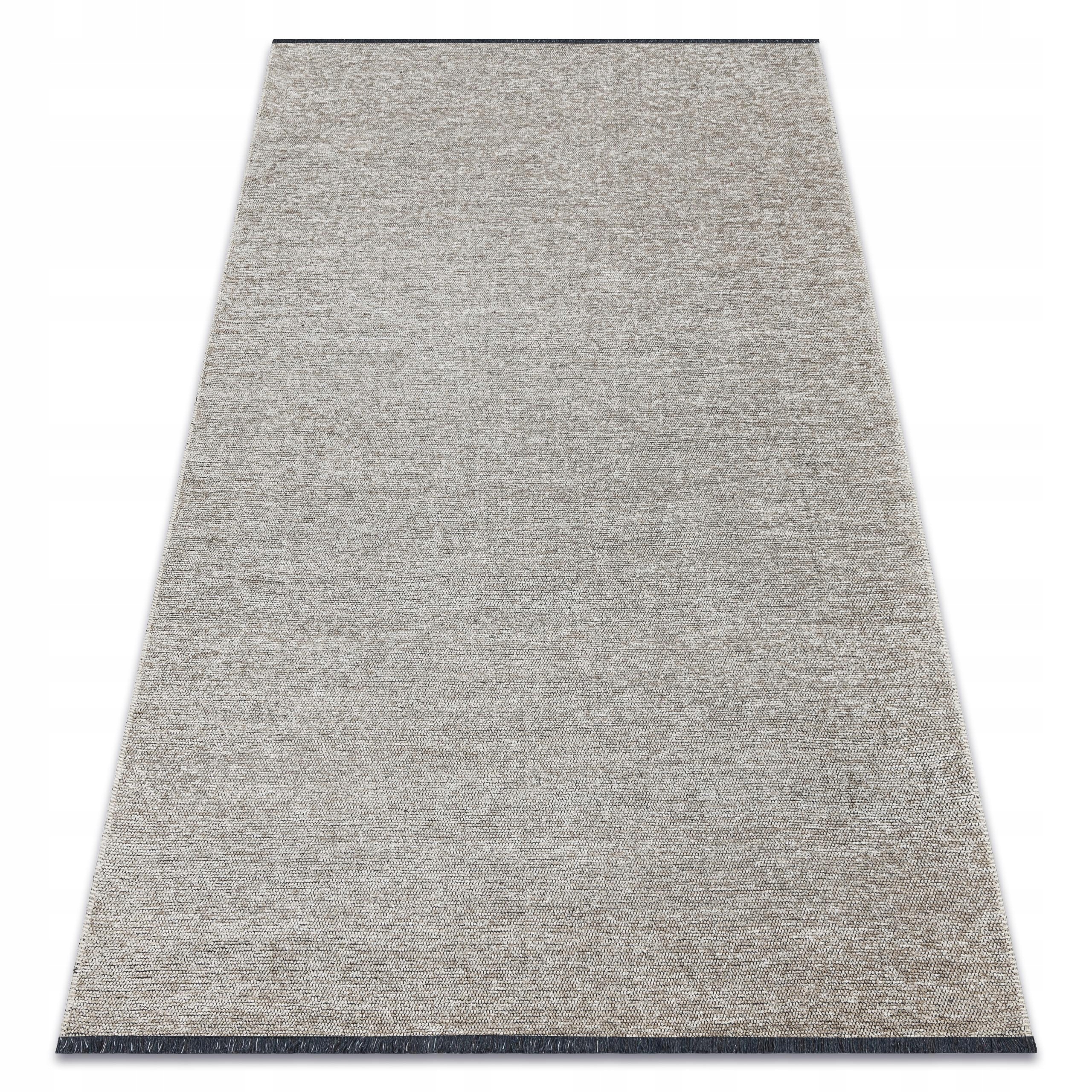 Plochý Tkaný Koberec 195 x 290 cm Glamour béžový #D1277