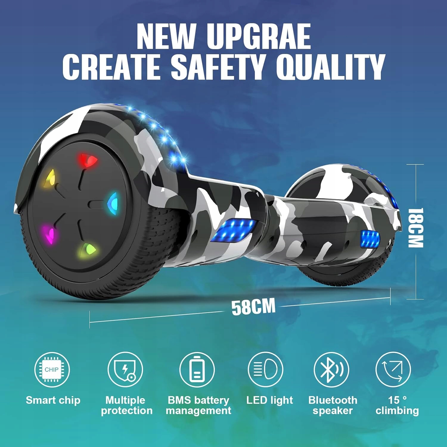 DESKOROLKA ELEKTRYCZNA MUZYCZNA DLA Chłopca i Dziewczyny ZESTAW 2w1 + Wózek Model DESKROLKA ELEKTRYCZNA + SANKI 2w1