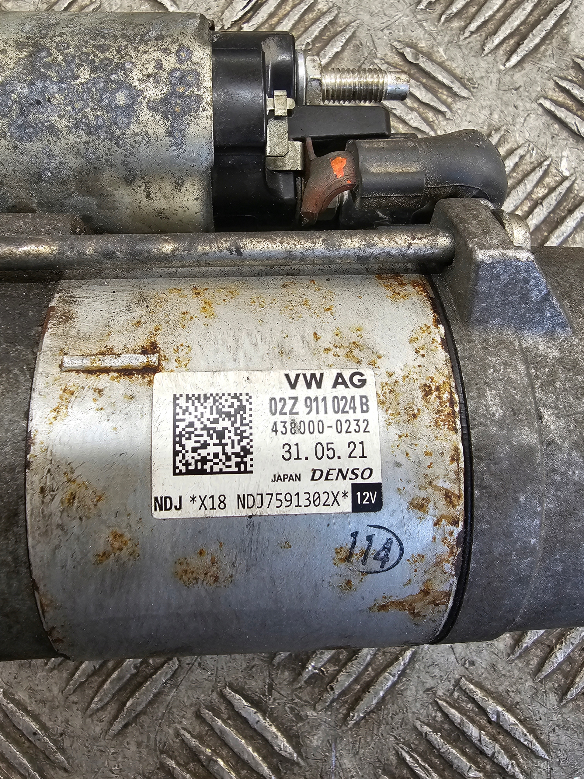 AUDI A3 8P 1.6 TDI starter 02Z911024B