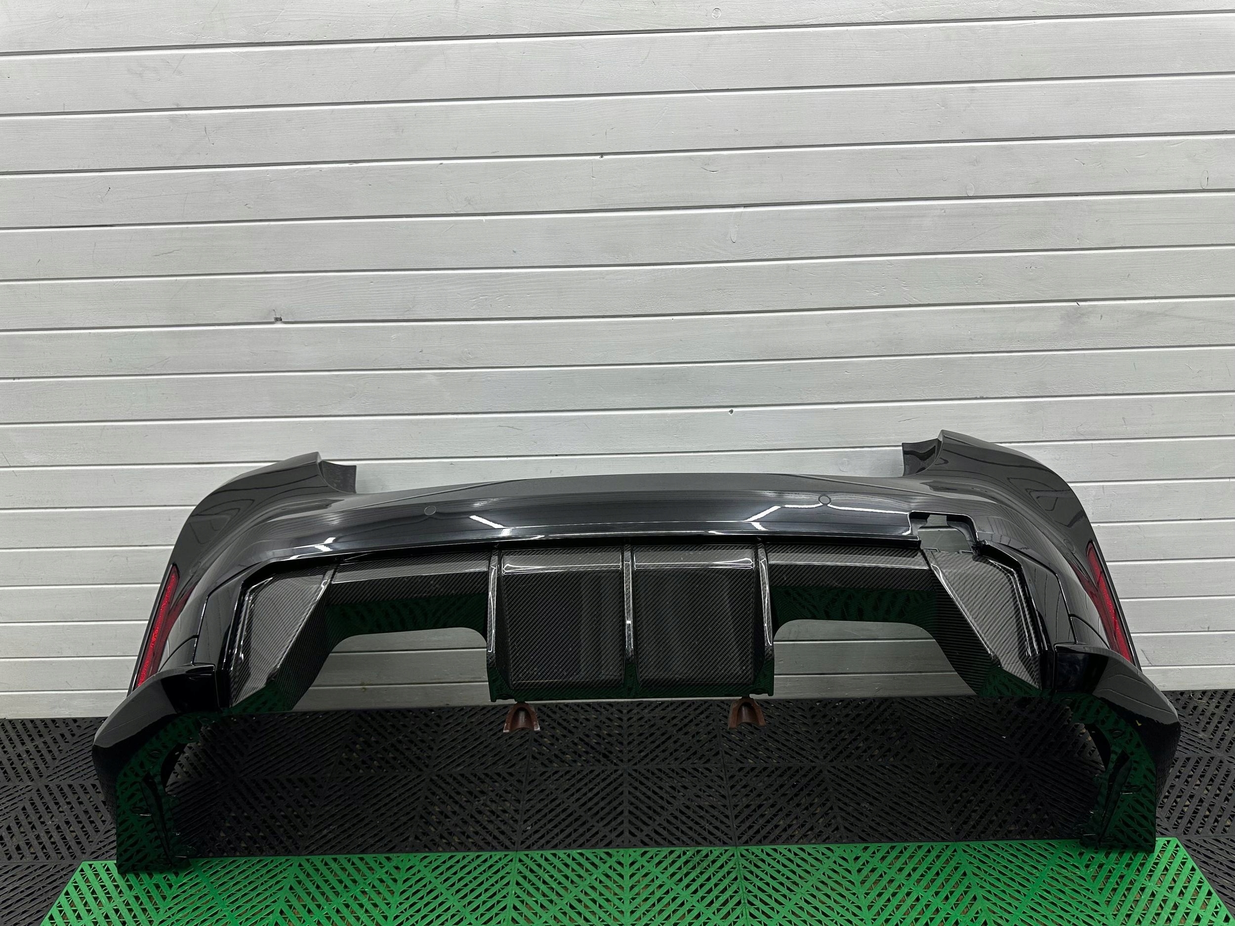 bumper rear rear part BMW M4 G82 G83 complete BLACK SAPHIRE 475 CARBON!!!!